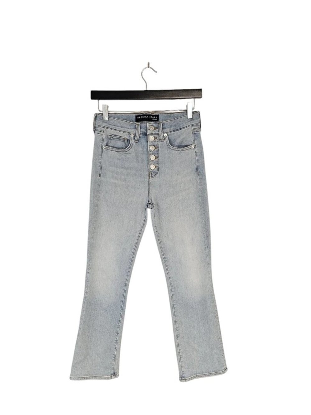 Veronica‎ Beard Carolyn Baby Boot High Rise Light Blue Straight Leg Jeans 27